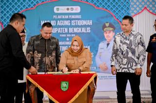 Pemkab Bengkalis dan PT GBSI Tandatangani MoU E-Ticketing Roro Air Putih–Sungai Selari